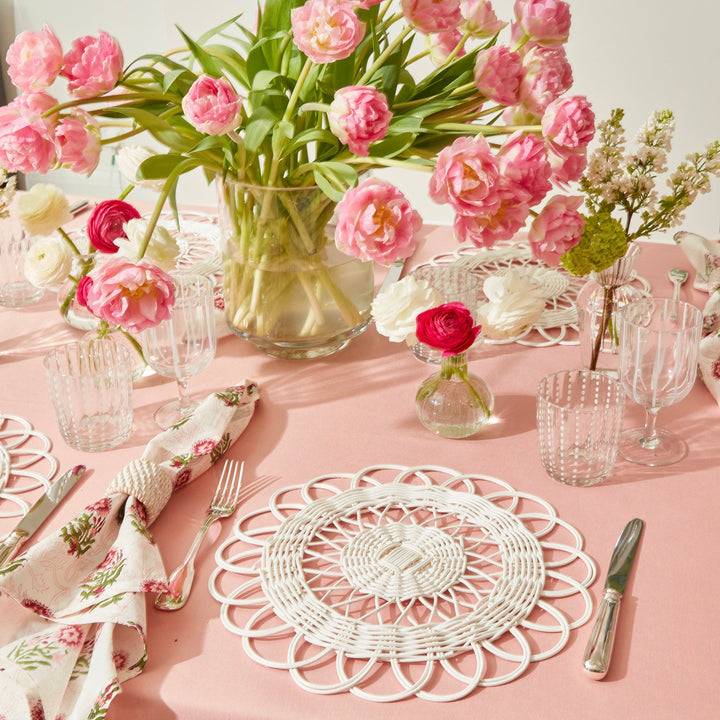 Sofia Pale Pink Tablecloth