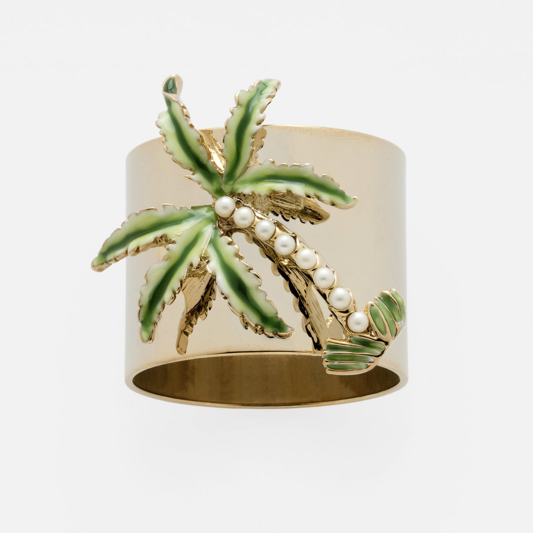 Palm Tree Napkin Rings - Pair