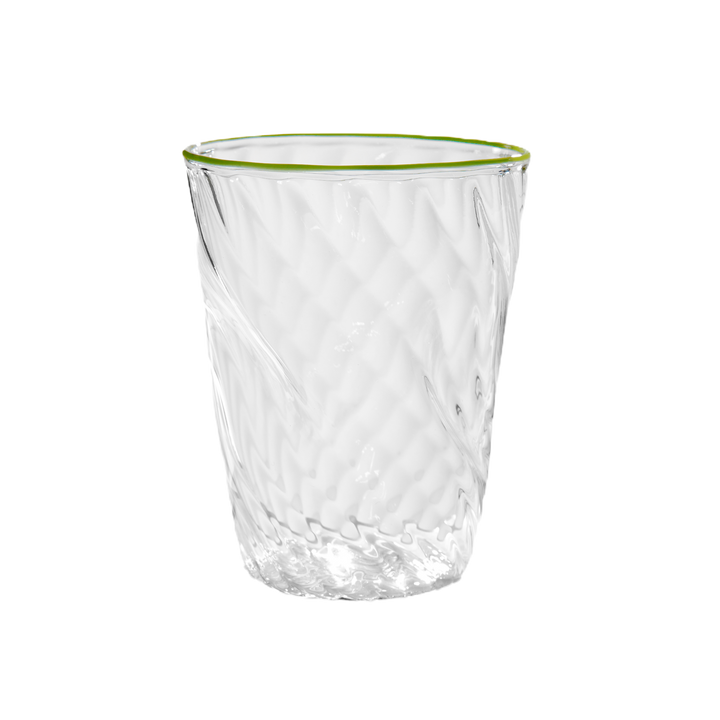 Handblown Venetian Tumbler Glass - Green