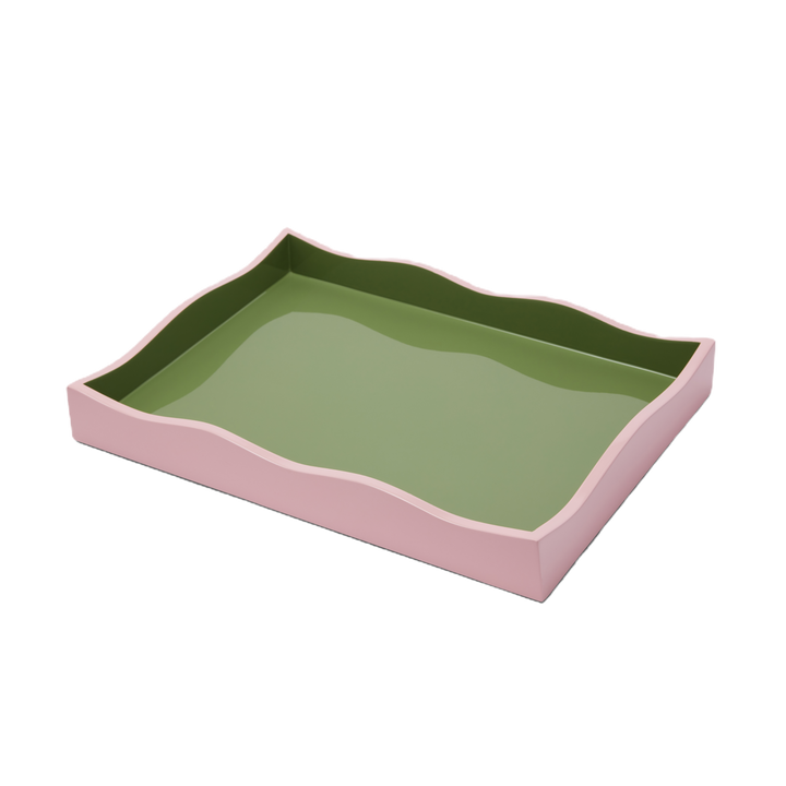 The Allegra Wiggle Tray - Pink & Green