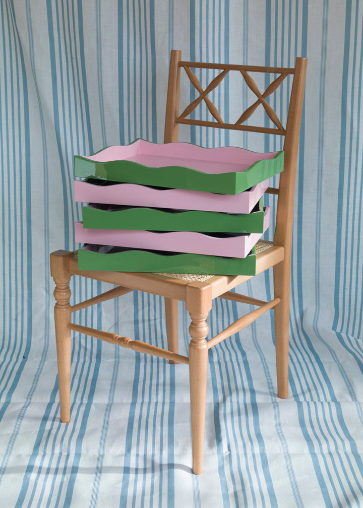 The Allegra Wiggle Tray - Green & Pink