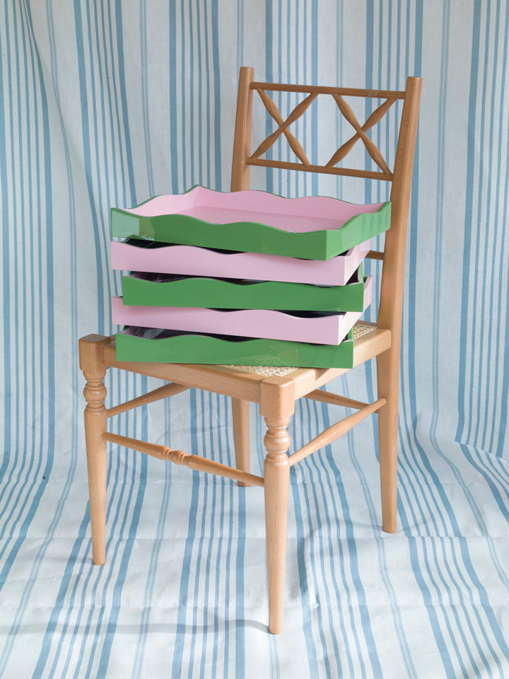 The Allegra Wiggle Tray - Pink & Green