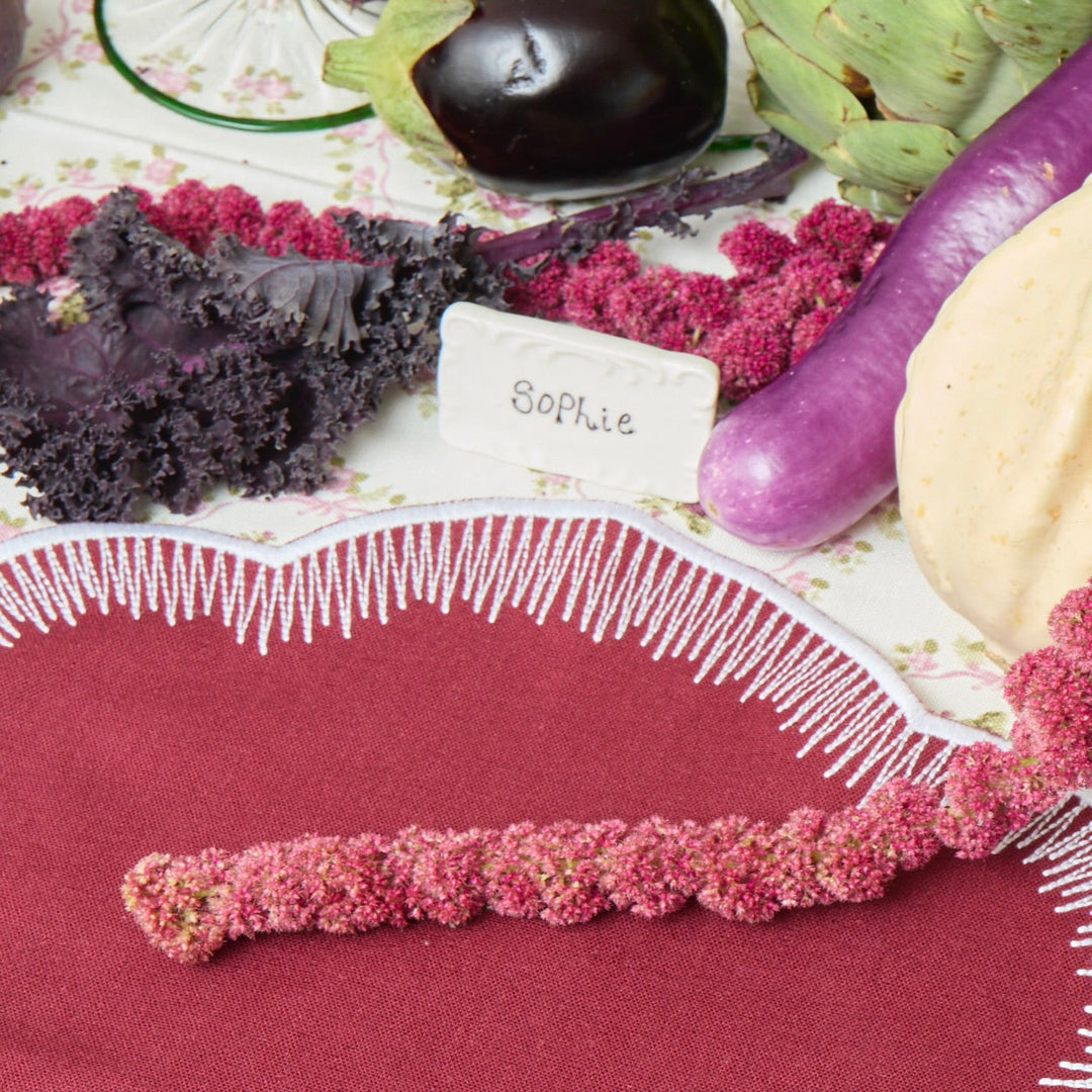 White Ceramic Placecards