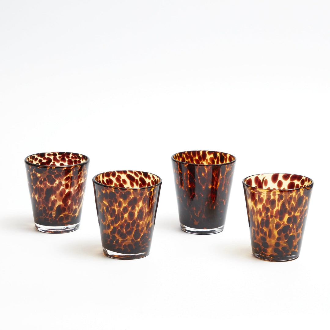 Brown Tortoiseshell Glasses - Set of 4