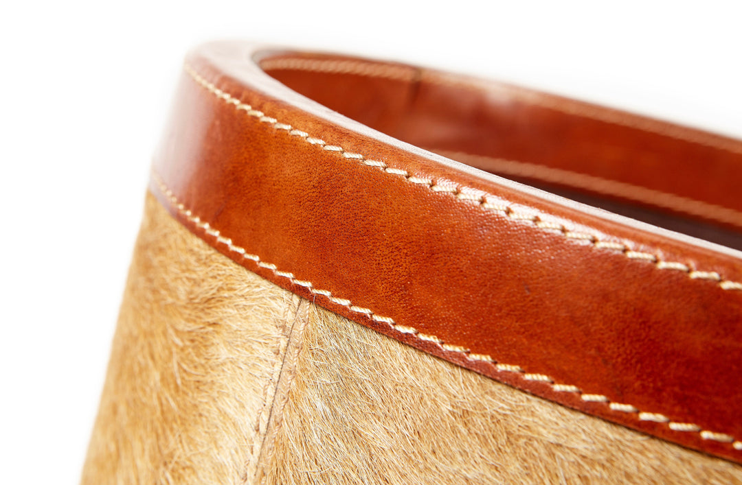 Ledbury Natural Tan Cowhide Umbrella Stand