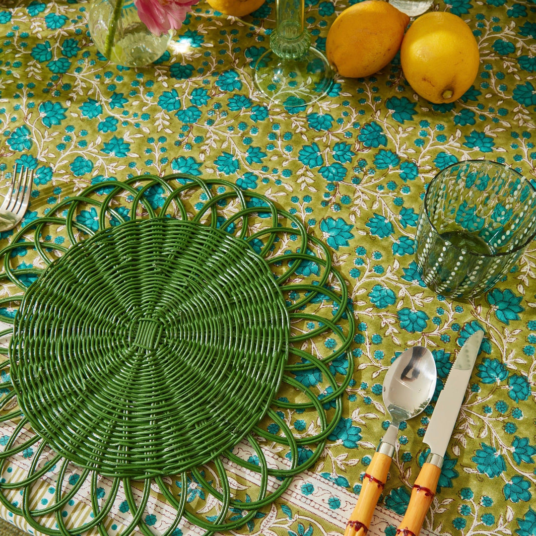 Green Cabana Placemats - Set of 4