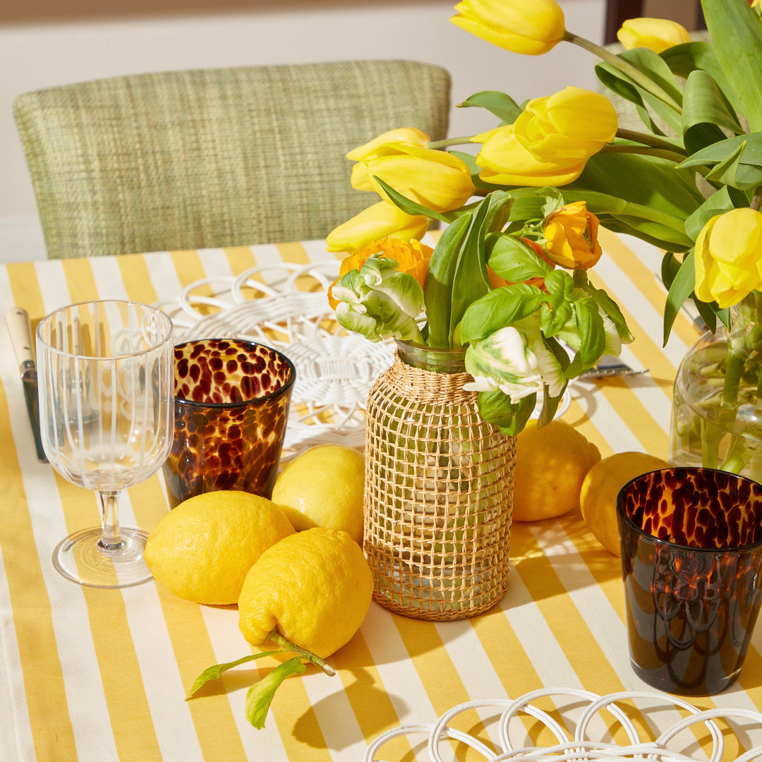 Yellow Stripe Tablecloth