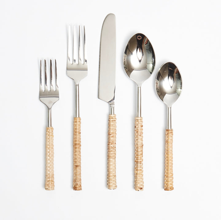 Romi Thin Rattan Cutlery Set