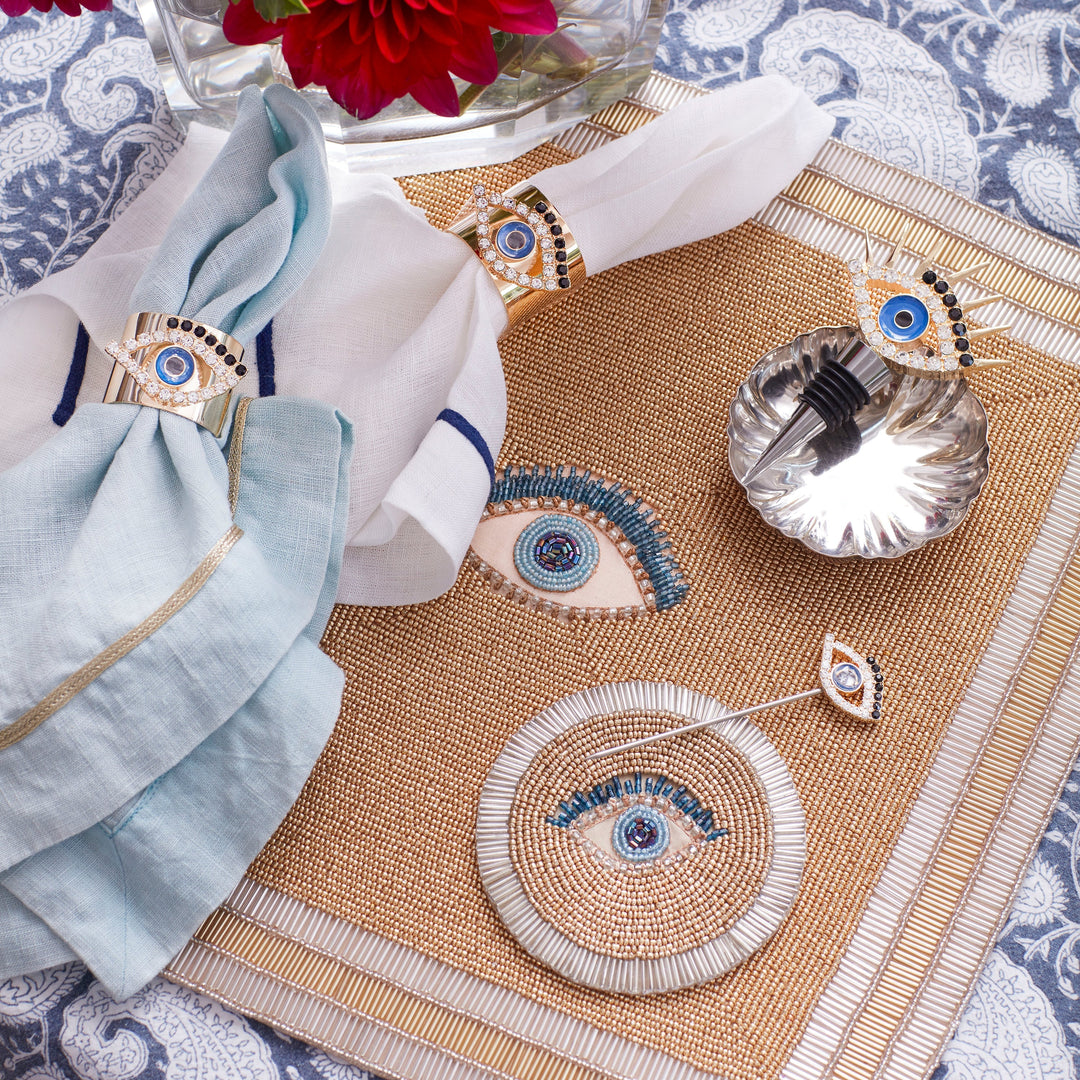 Evil Eye Napkin Rings - Pair