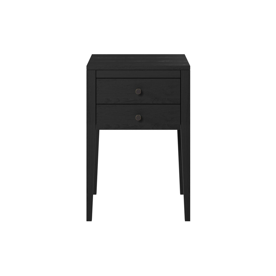 Radford 2-Drawer Bedside Table - Black