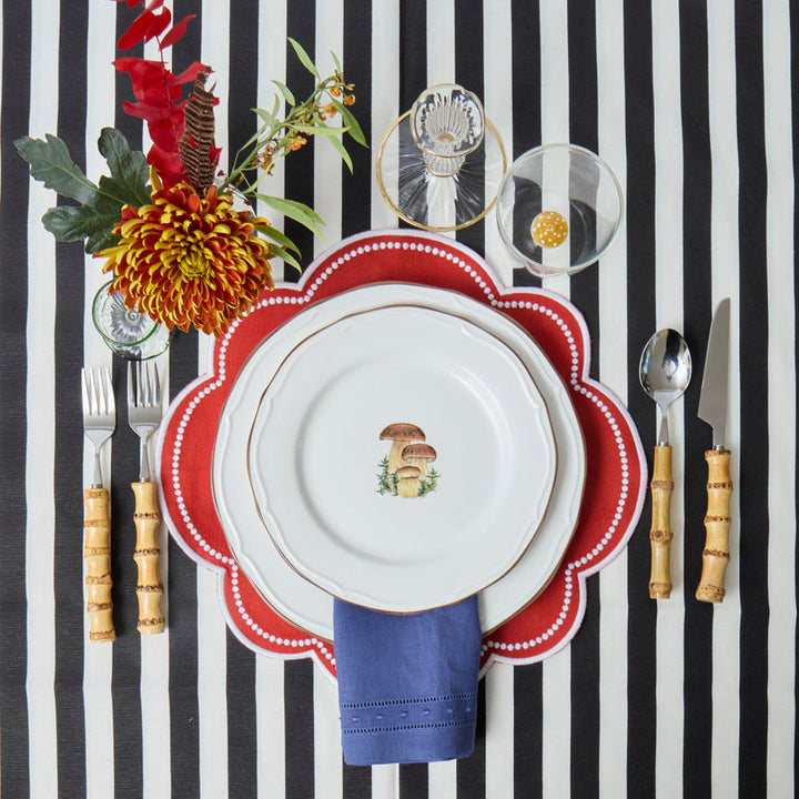 Black & White Stripe Tablecloth