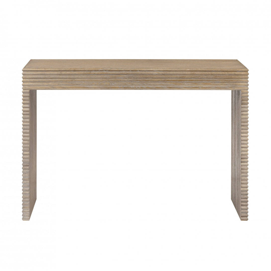 Wickham Ribbed Oak Console Table