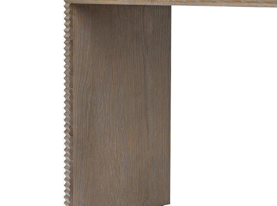 Wickham Ribbed Oak Console Table