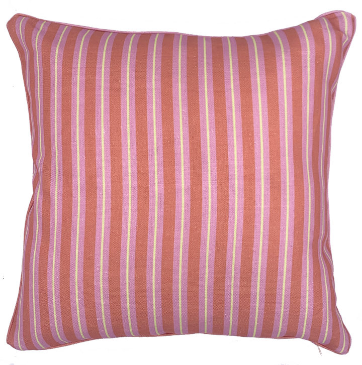 Stripe Cushion - Pink & Orange