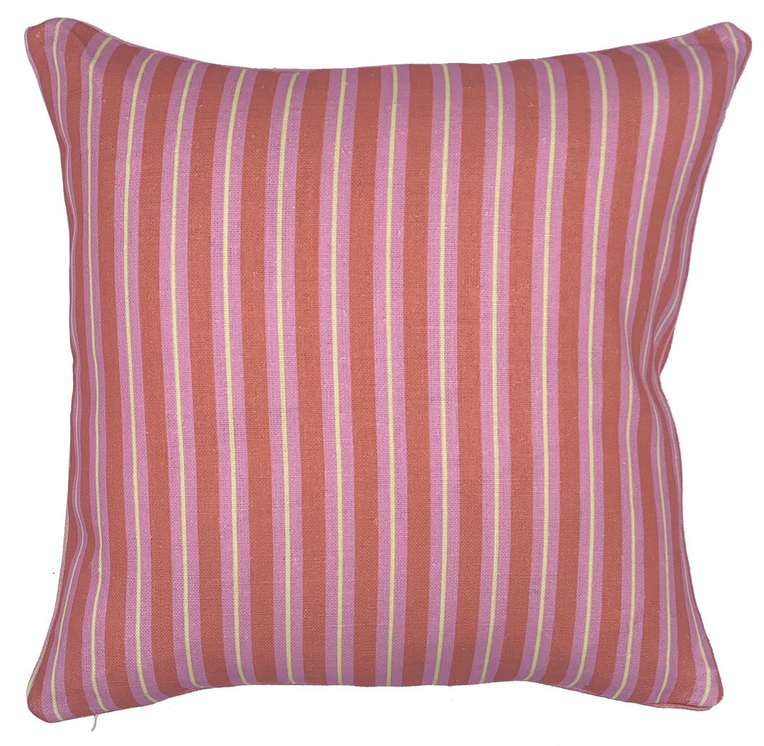 Stripe Cushion - Pink & Orange