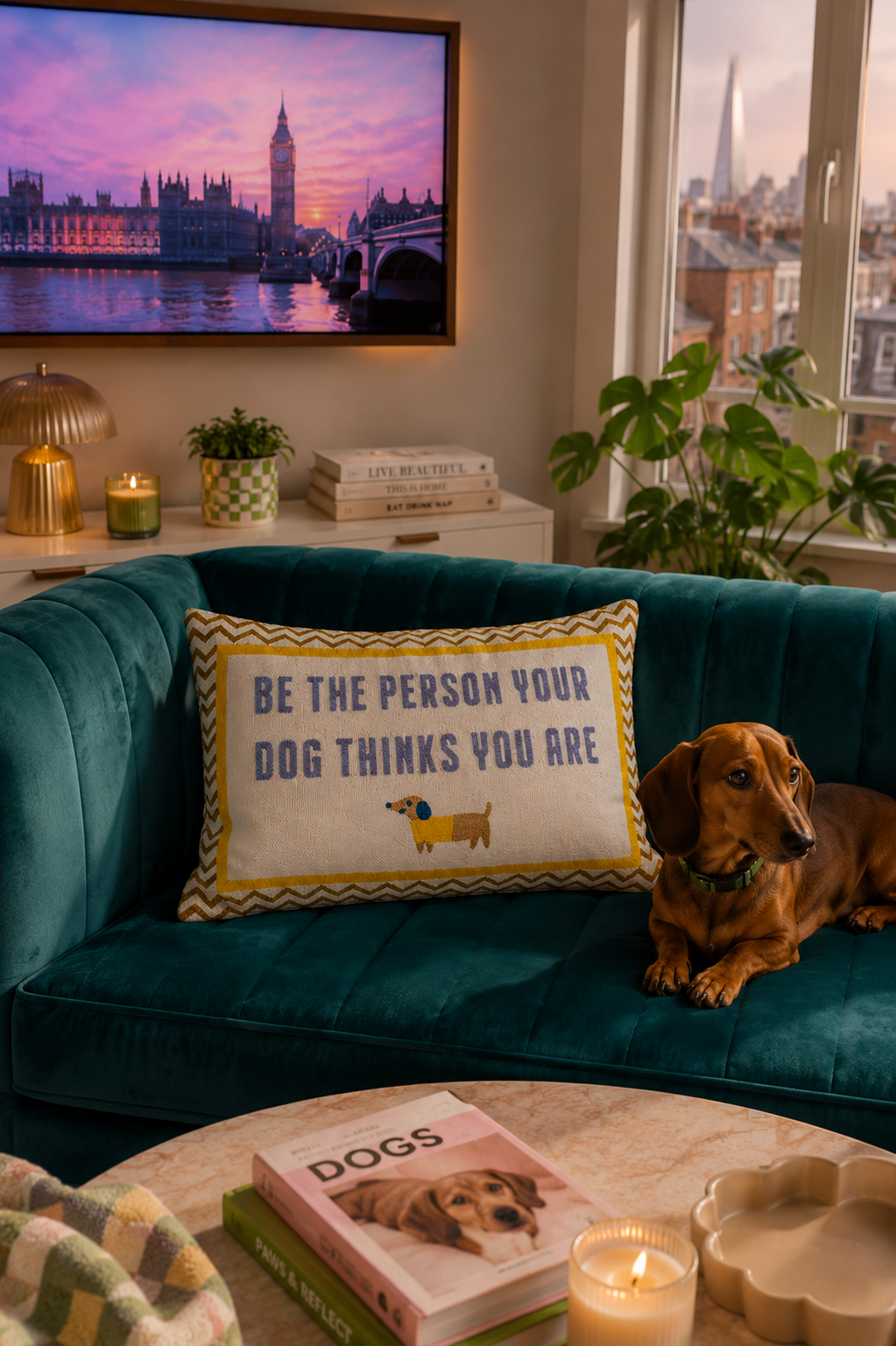 Dog Lover Needlepoint Pillow