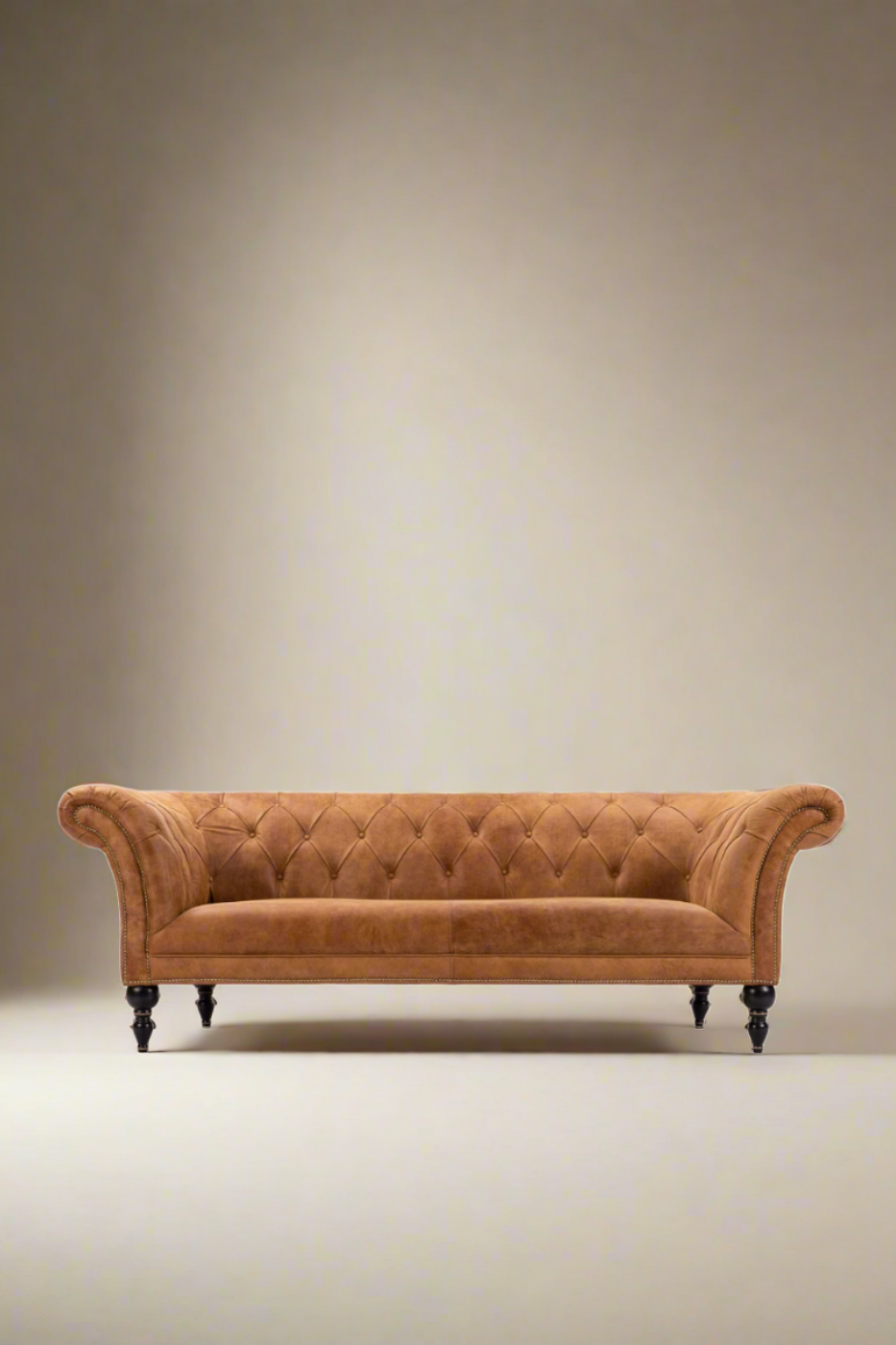 Chesterfield Sofa - Camel Leather