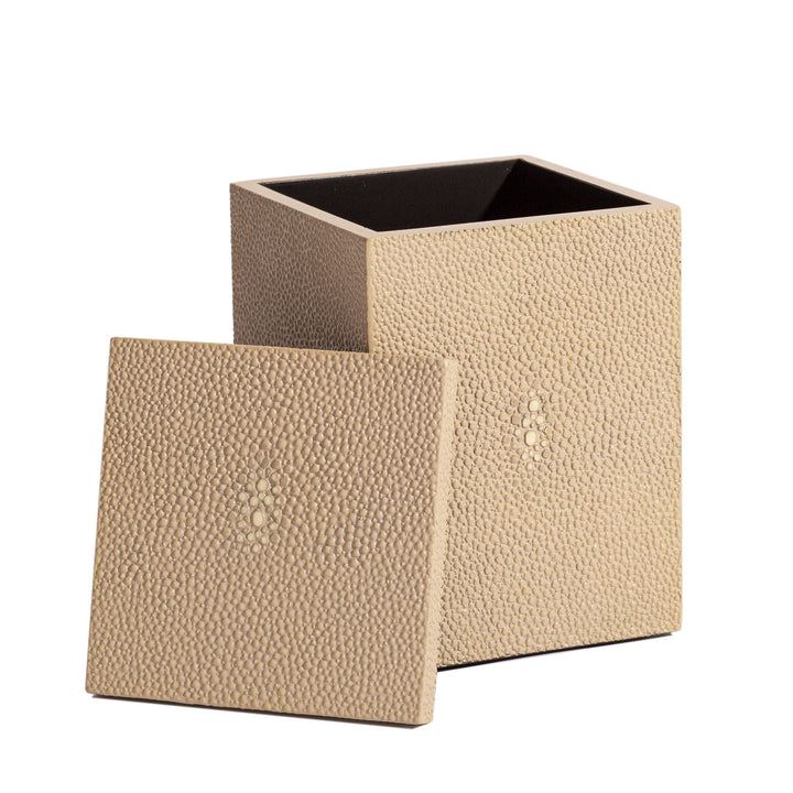 Chelsea Cotton Wool Box - Shagreen Natural