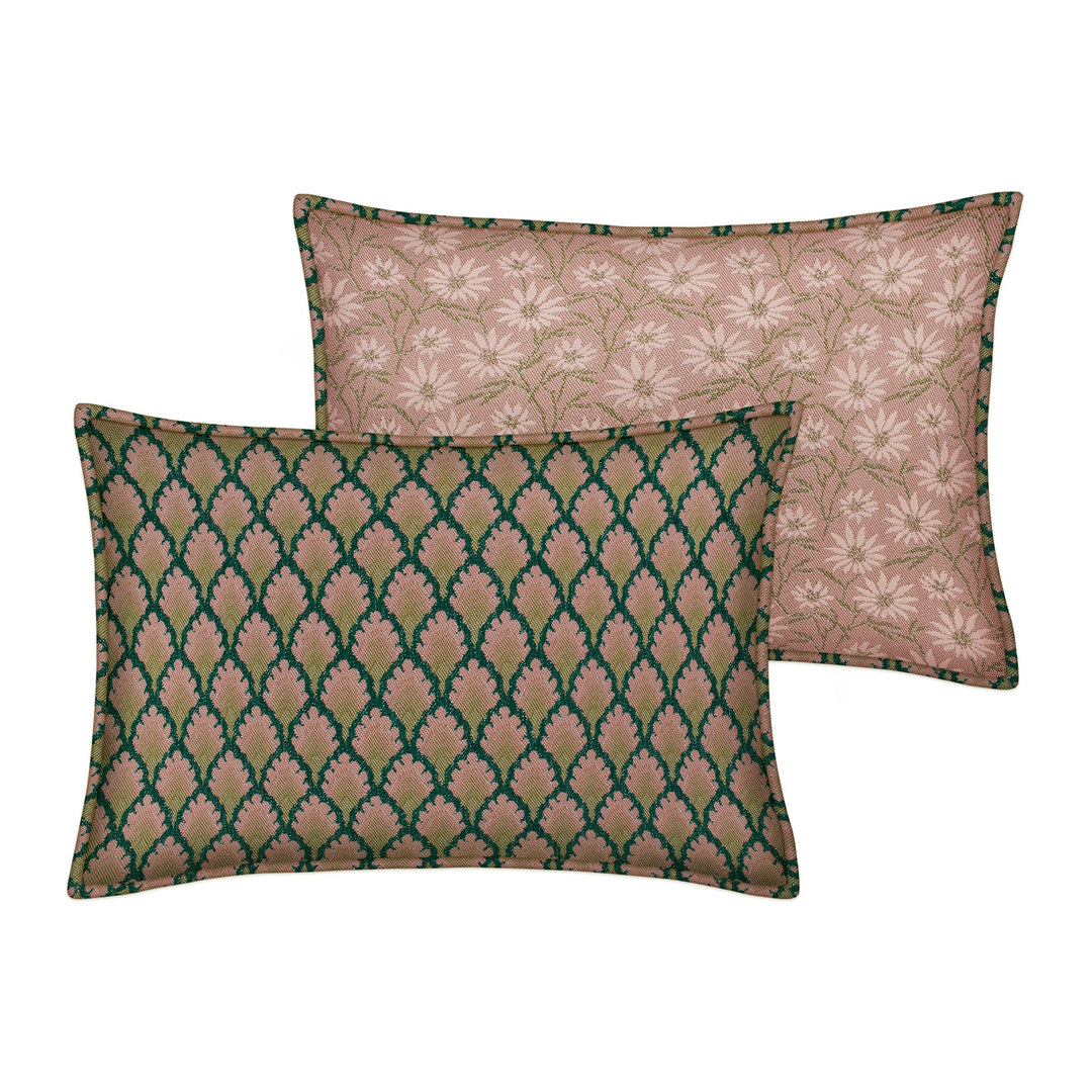 Jessica Moss & Rose x Mako Rose & Olive Double Sided Cushion