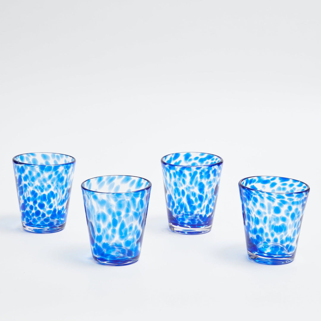 Blue Tortoiseshell Glasses - Set of 4