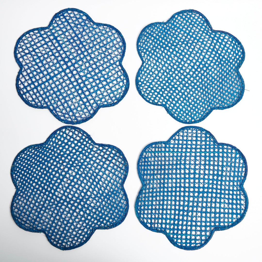 Blue Woven Clouds Placemats - Set of 4