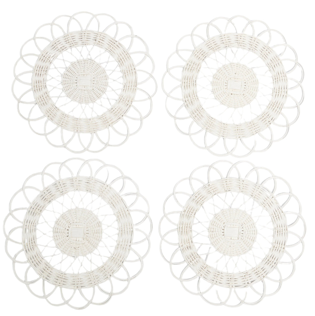 White Cabana Placemats - Set of 4