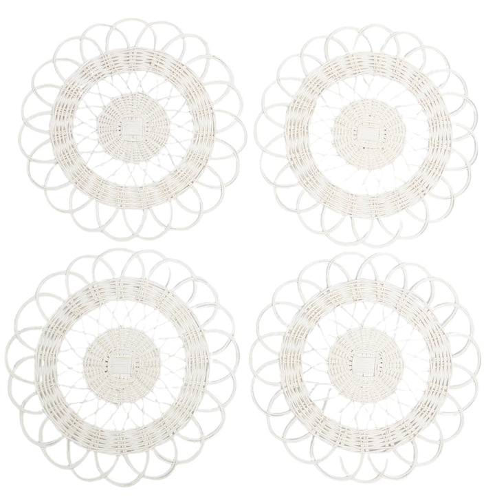 White Cabana Placemats - Set of 4