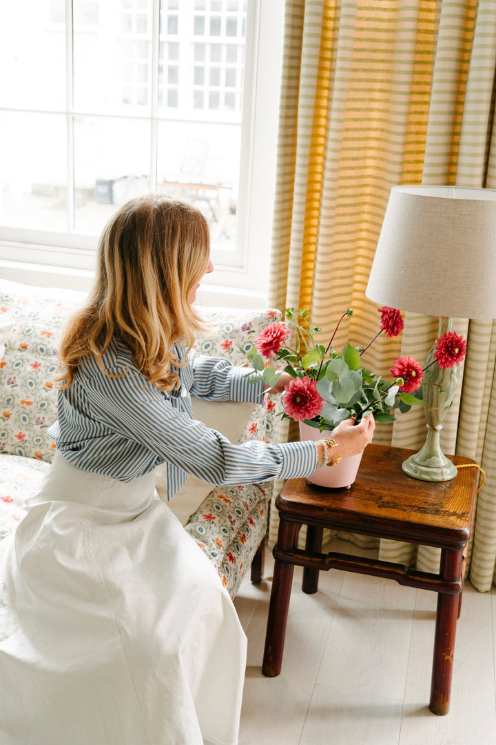 The Penny Planter - Pink & Red Rim