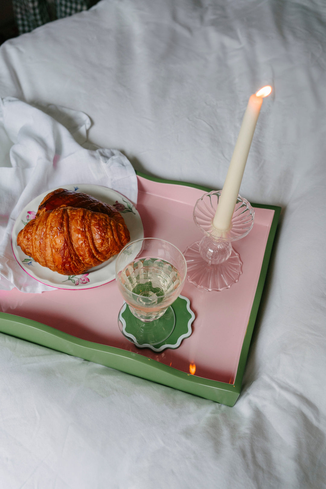 The Allegra Wiggle Tray, Pink Green Decoralist - Main Image