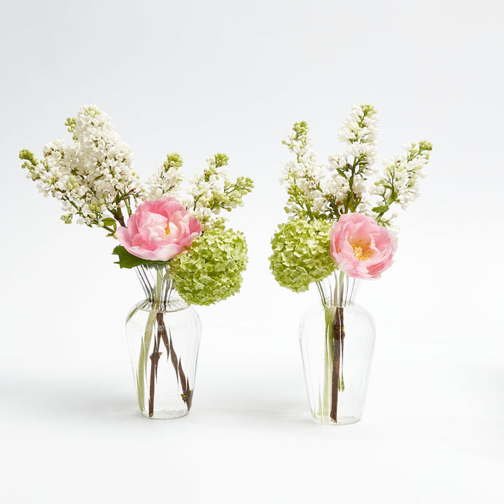 Cora Glass Bud Vase - Pair