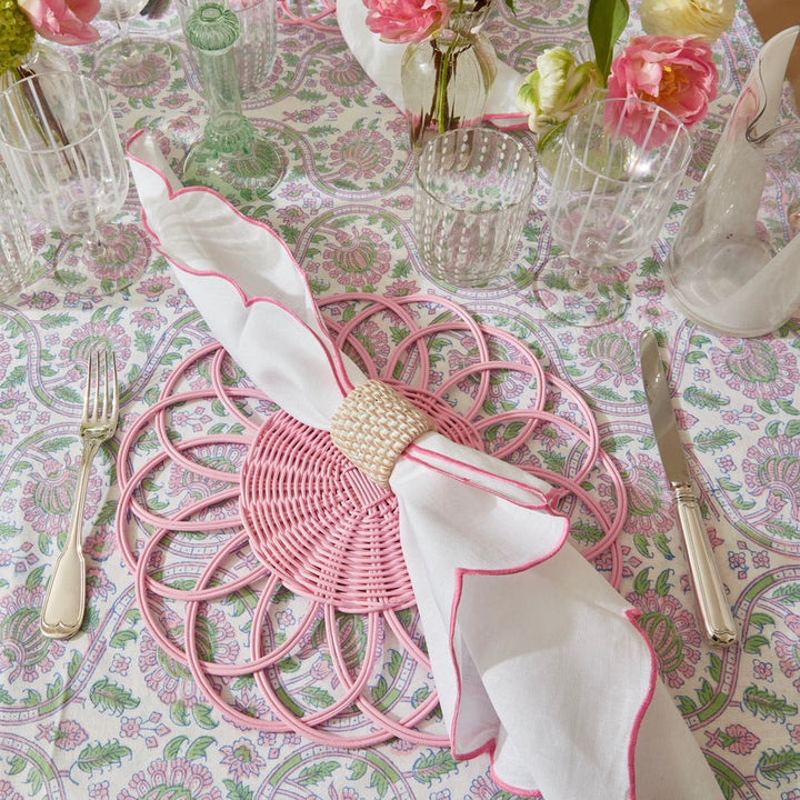 Pink Cabana Placemats - Set of 4