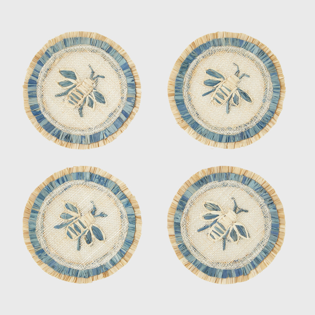 Bee Straw Coasters