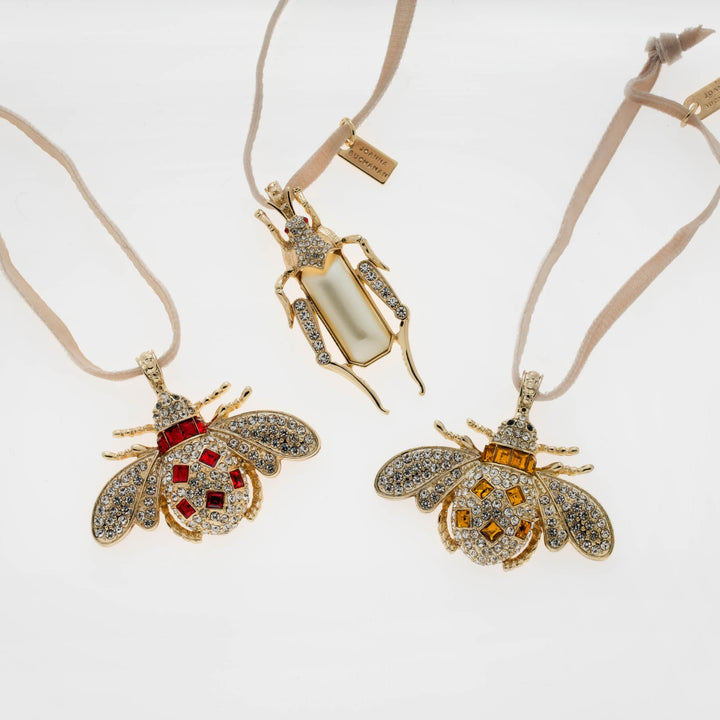 Jewelled Insect Hanging Ornaments - Set of 3