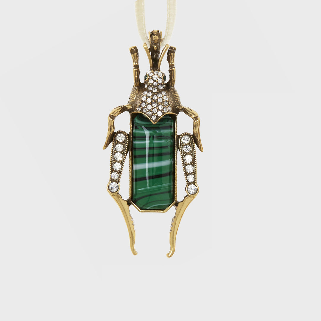 Ruby & Emerald Jewelled Insect Hanging Ornaments - Set of 3