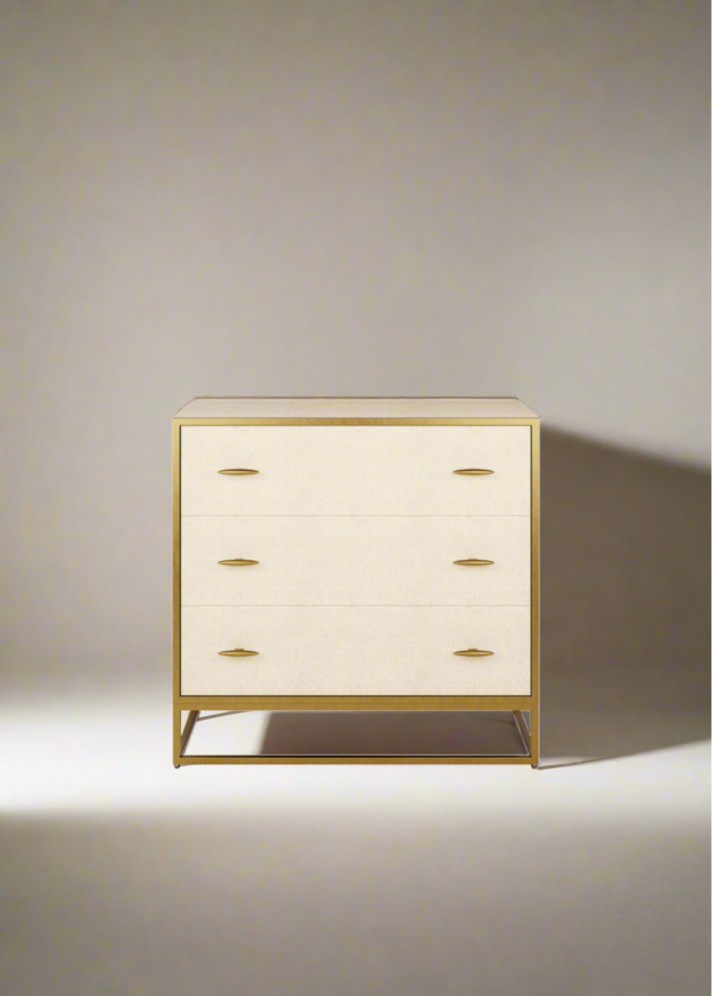 Hampton Chest Of Drawers - Cream Shagreen