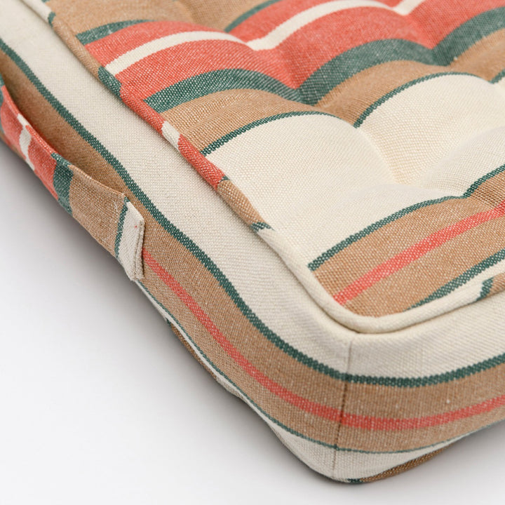 Herina Stripe Linen Chair Cushion