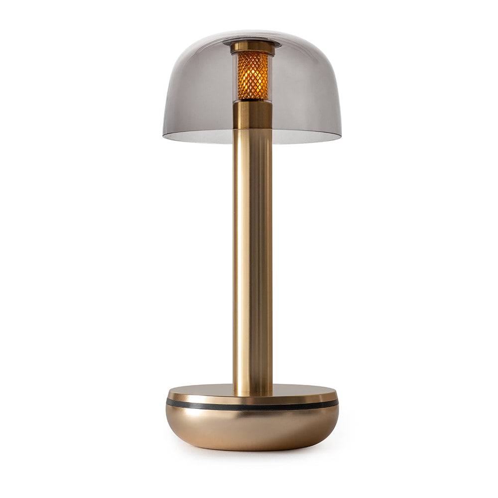 Two Wireless Table Lamp - Gold Smoked