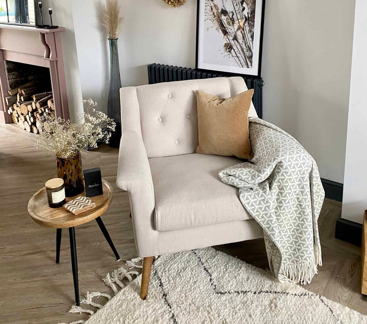 Manhattan Oatmeal Linen Chair
