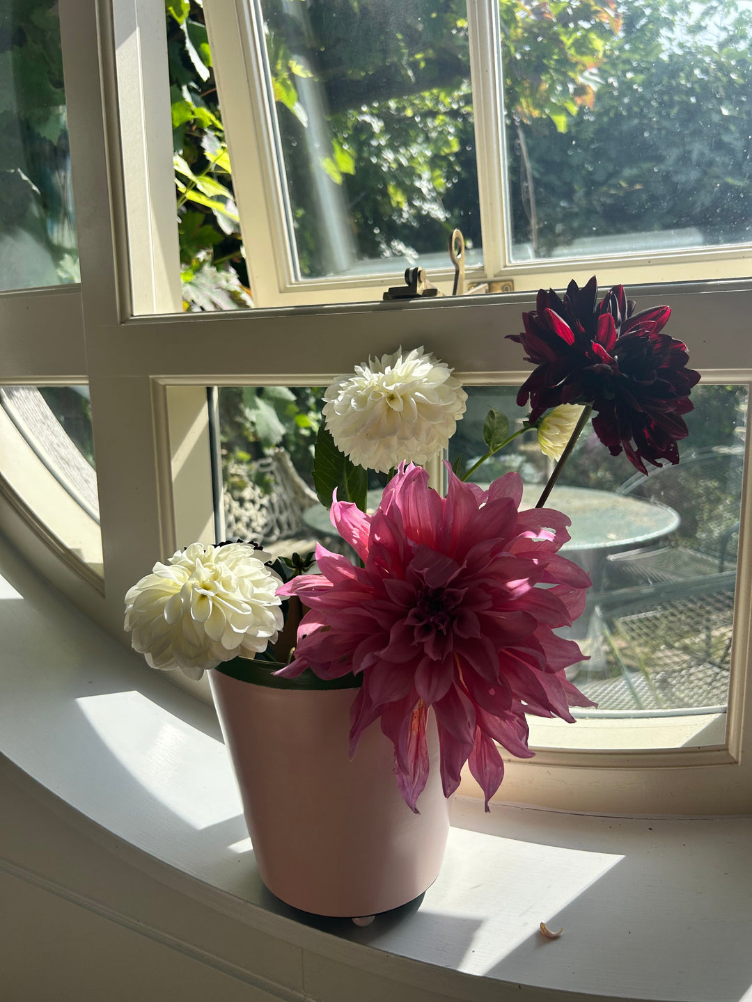 The Penny Planter - Pink & Green Rim