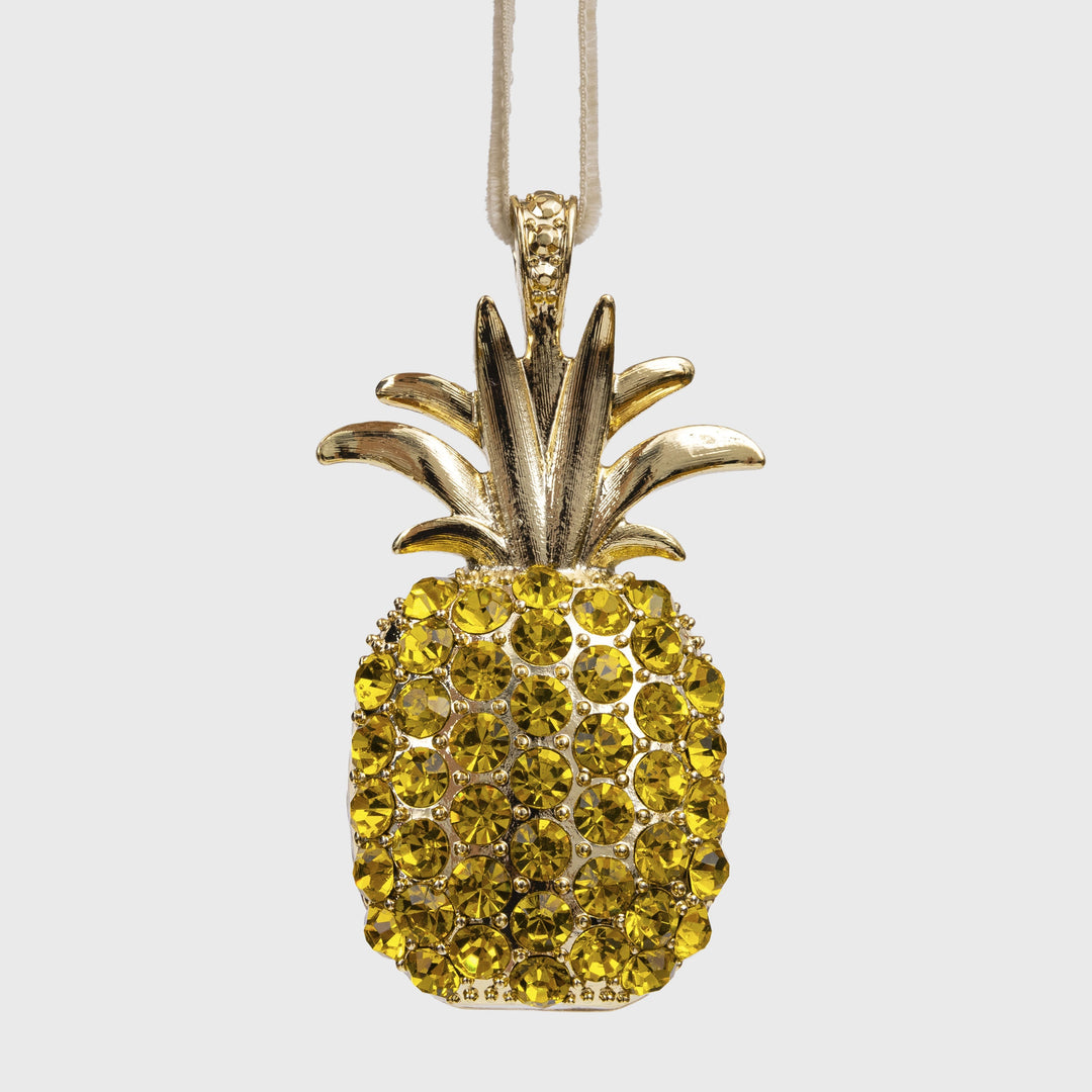 Yellow Pineapple Hanging Ornament