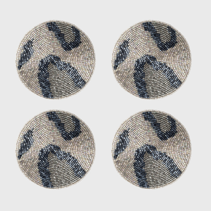 Animal Pattern Coasters, Silver