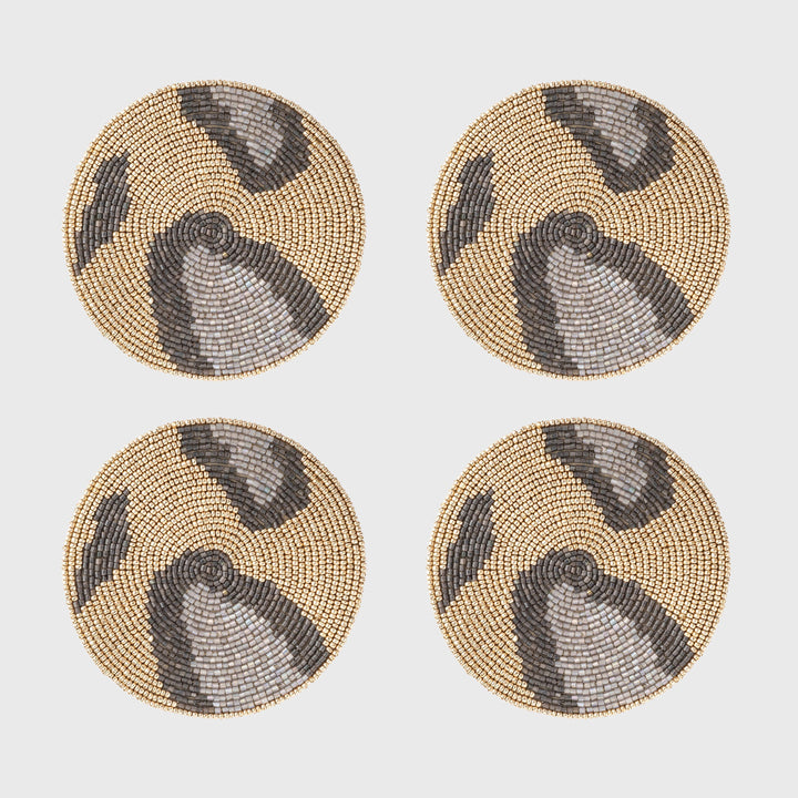 Animal Pattern Coasters, Gold