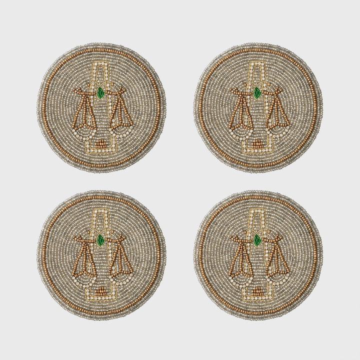 Libra Coasters, Set of Four