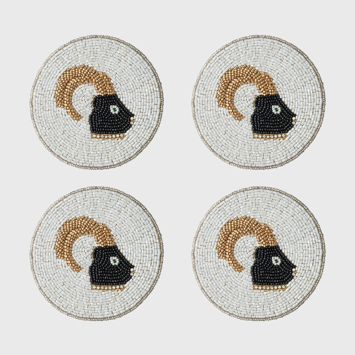 Capricorn Coasters, Set of Four