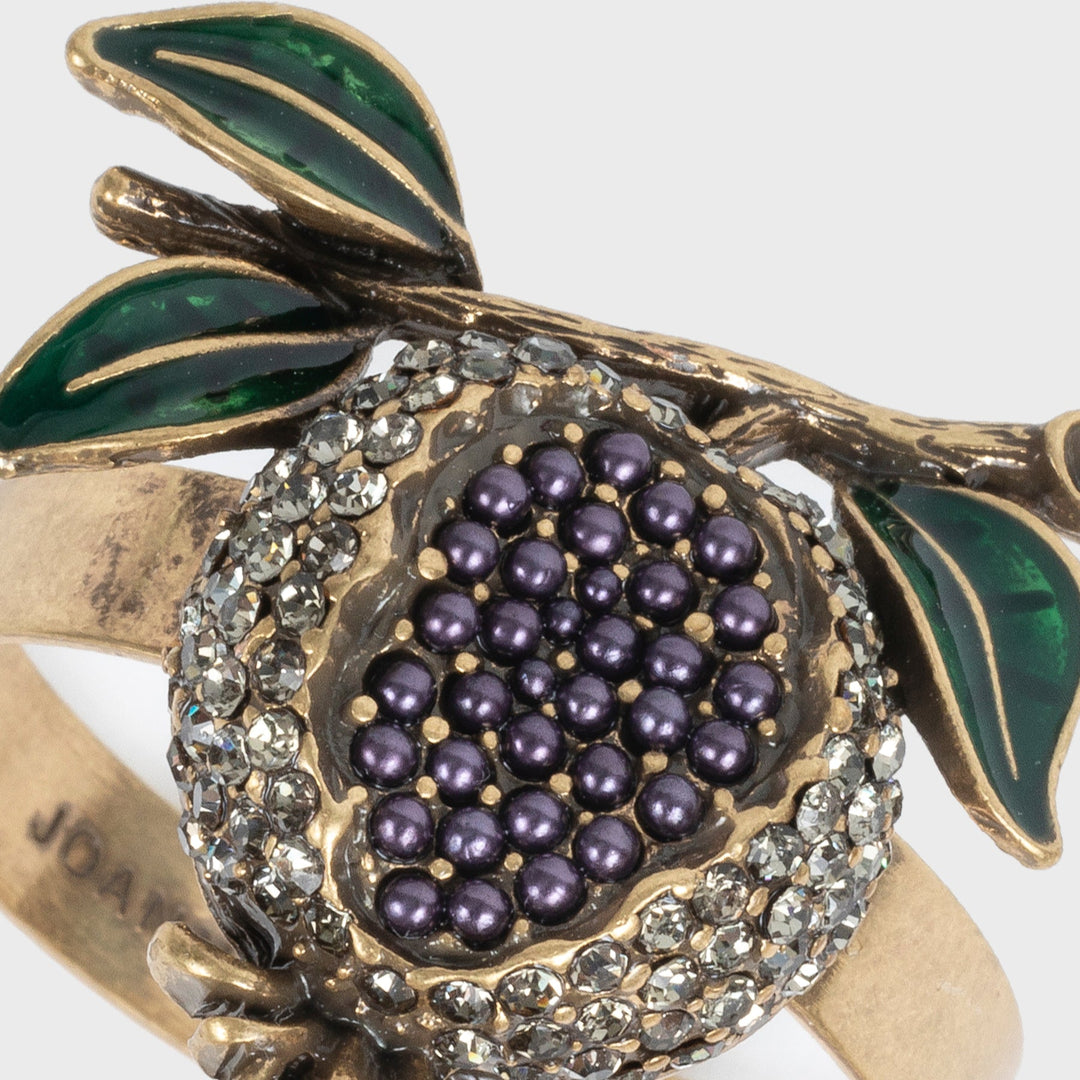 Pomegranate Skinny Napkin Rings, Set of Four