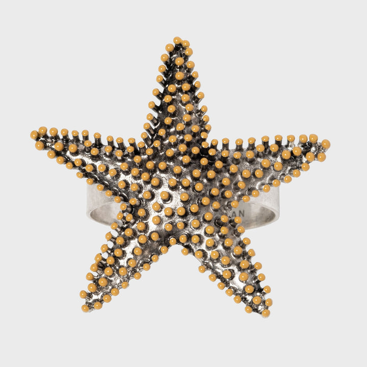 Nantucket Starfish Napkin Rings - Set of 4