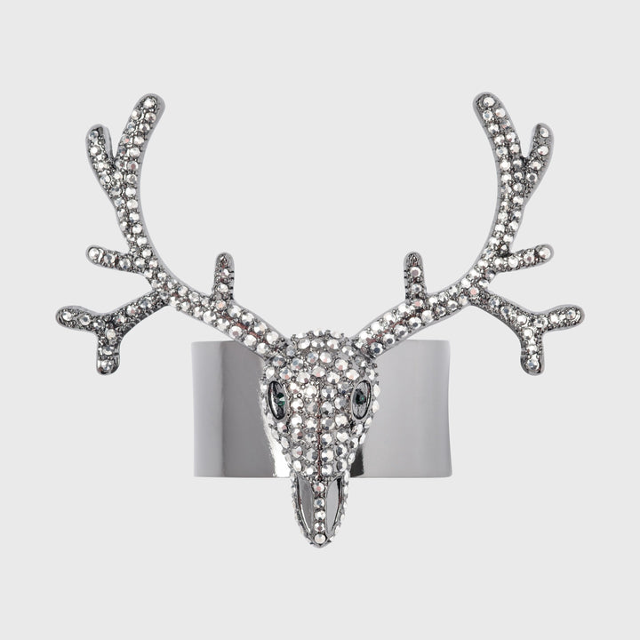 Antler Napkin Rings, Hematite, Set of Four