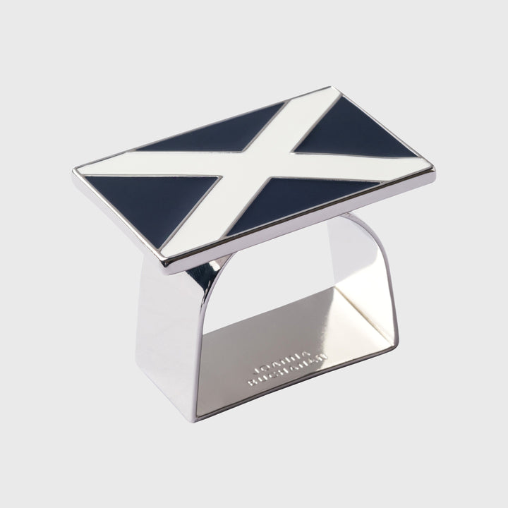Nautical Flag Napkin Rings, Navy, Set of Four