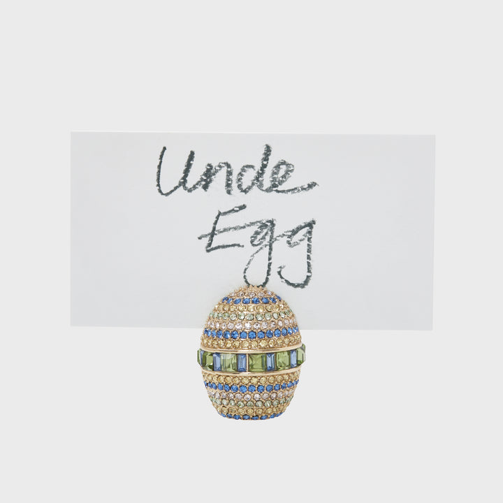 Sparkle Egg Placecard Holders - Pair