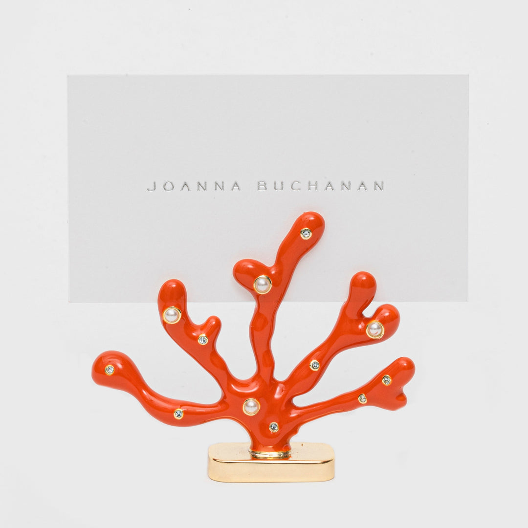 Coral Placecard Holders, Coral, Set of Two